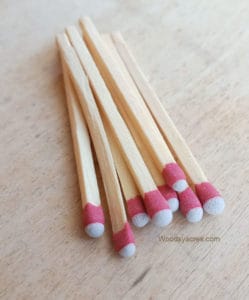Match sticks made from pine wood